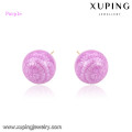 92438 xuping jewelry promotion bola en forma de pendiente del perno prisionero